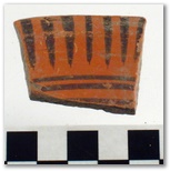 AZC 182 - Black-on-Orange Variant H - Molcajete
